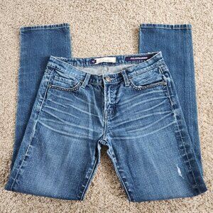 Vigoss Fit/Straight Leg Light Wash Blue Studded Jeans